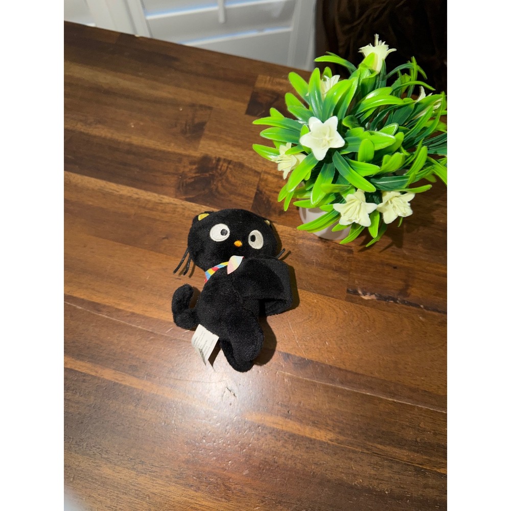 Sanrio Chococat Plush Clip On Hello Kitty Friends Bullsitoy Black Cat Rainbow 6"